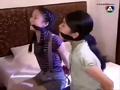 2 Cleave Gagged Chinese Chicks