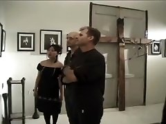 Freaky Goth Asian Gal Watches a Hardcore Bukkake Video