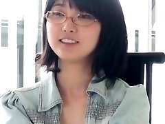 Asian Glasses Woman Blowjob