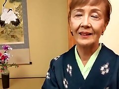 Japanese 70years aged granny fucked