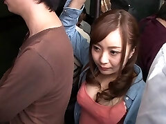 Hottest Japanese chick in Amazing JAV censored POV, College gig
