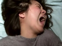 Asian Woman's Massive Orgasm Face With Facehole Wide Open