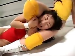 Asian women wrestling