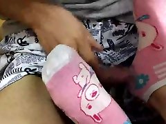 China Student's Sexy feet and toes and feet feet wank