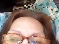 Granny Evenyn Santos does anal show again.