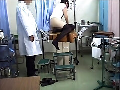 Medical check-up with hidden camera on Asian chick
