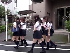 Nipponese Wicked Schoolgirls Upskirt Fetish In Insane