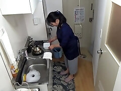 Married cleaning doll gets fucked