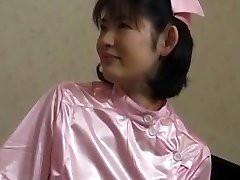 Takako gets orgasms from magic wands on her cootchie