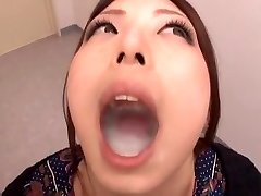 Wild Asian slut Hina Akiyoshi in Incredible Blowjob, Gangbang JAV clip