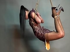 Yaner extreme hogtie-hang challenge