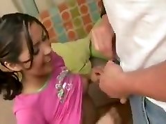 Baby Sitter fucks dad while mom is at work