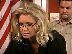 Sexy blonde judge is going to have her cunny wrecked
