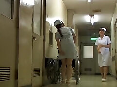 Nurse got her yellow and dark-hued panty seen on sharking vid
