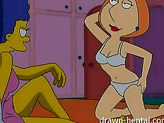 Lesbian Hentai - Marge Simpson and Lois Griffin