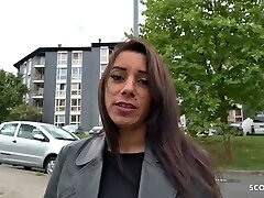 GERMAN SCOUT - SAGGY Jugs Teenage SEDUCE TO FUCK AT STREET CASTING IN GERMANY