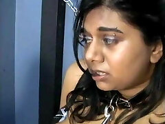 Indian slave serving her dominatrix as a good slave