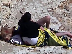 Estrangeiro - Hidden Cam Couple, Plus-size in the beach sex