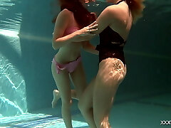 Olla Oglaebina & Irina Russaka hot teenies underwater
