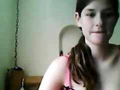 Tiny Teen on web cam