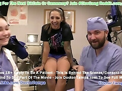 $CLOV Stefania Mafras Gynecology Exam By Doctor Tampa & Nurse Lenne Lux On Point Of View Cameras @ GirlsGoneGynoCom