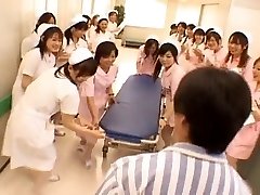 Asian nurses in a hot group sex