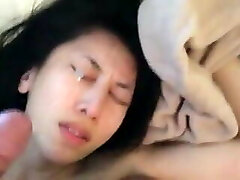 Steph Lau recieves a facial cumshot on her pretty face