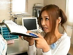 Japan Office Damsel Gets Cum On Her Face