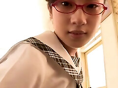 softcore oriental schoolgirl boulder-holder panty upskirt tease