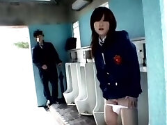 Japanese Schoolgirl Angel  Public Crapper