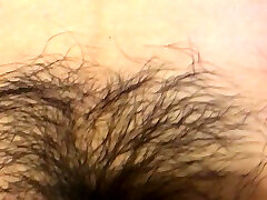 Asian wife hairy coochie fingered