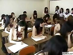 Naked in school Chinese schoolgirls under observation