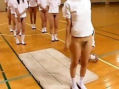 Japanese Teens Hairy Pussies Steamy Asses Stretch During Gym Class