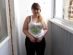 Russian, Thick Gal With By A Twat Hairy, Pee For You:)