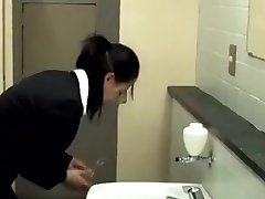 DRILLING IN A BATHROOM STALL