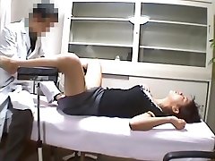 Asian gadget is getting slightly fucked on the health center spy cam