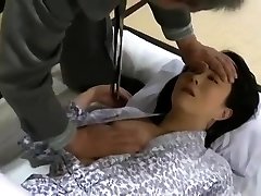 Chubby chinese milf gives blowjob