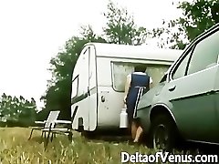 Retro Porn 1970s - Fur Covered Dark Haired - Camper Coupling