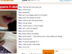 Omegle hottie play game, makes me cum :D