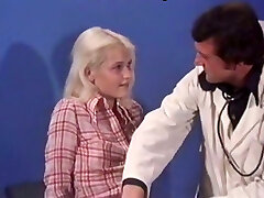 Vintage blonde gets horny and allows insatiable doctor to shag her pussy