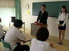 Subject: Health and Corporal Education - Group Training of New Teacher... Female Teacher Instructing Club Part2