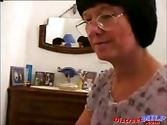 MILF with glasses gets screwed deep anal