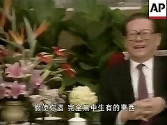 Japanese elder Jiang zemin fucks naive Hongkong Journalist hard.