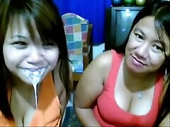 Chinese mum and not her young girl filthy face show