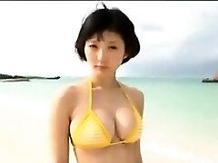 Asian Teenage At The Beach