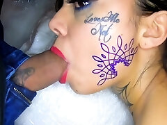 Genevieve Sinn penetrated while having her face tattooed