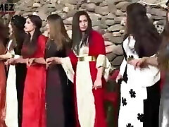 Kurdish dance of splendid Kurdish women in Kurdish clothes