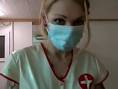 Nurse Dildo Approach and anal Fisting