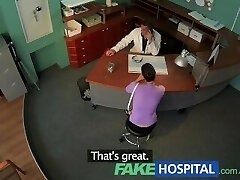 FakeHospital Doctor faces sexy dark haired from insurance company