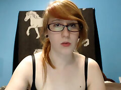 Even though she looks nerdy and demure she is a naughty webcam performer
